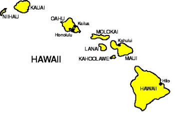 Map of Hawaii